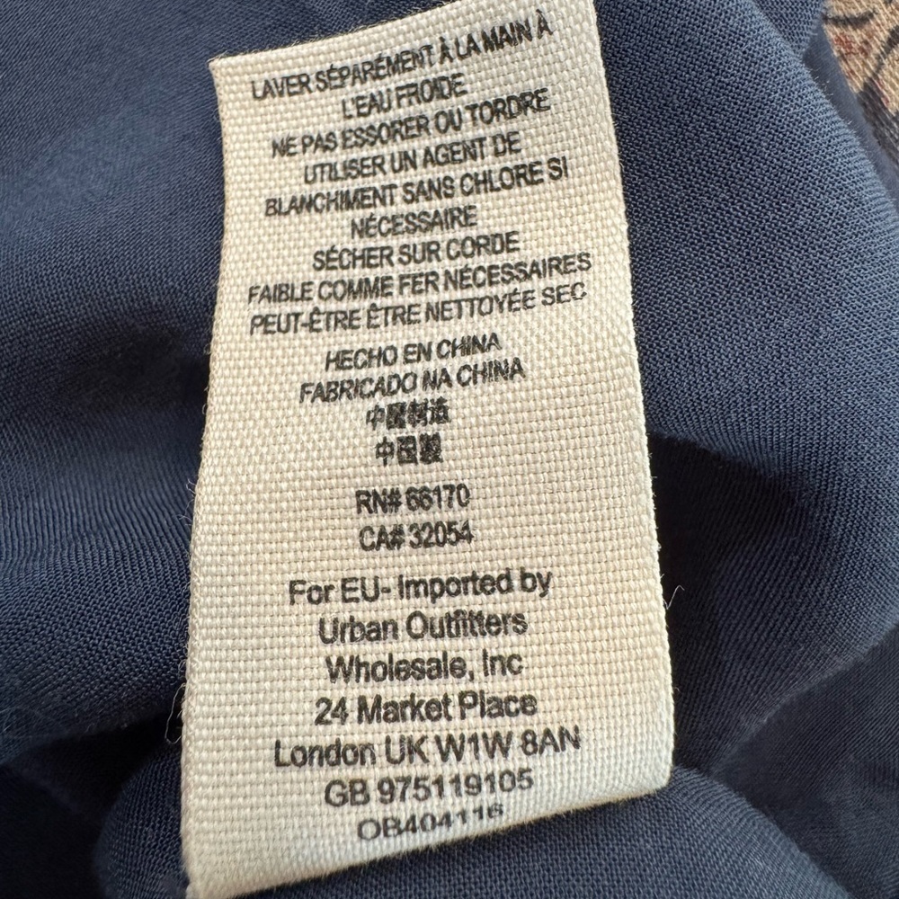 Free People Lucky Loosie Long Sleeve
Swing Dress Indigo Combo Sz S - Picture 7 of 15